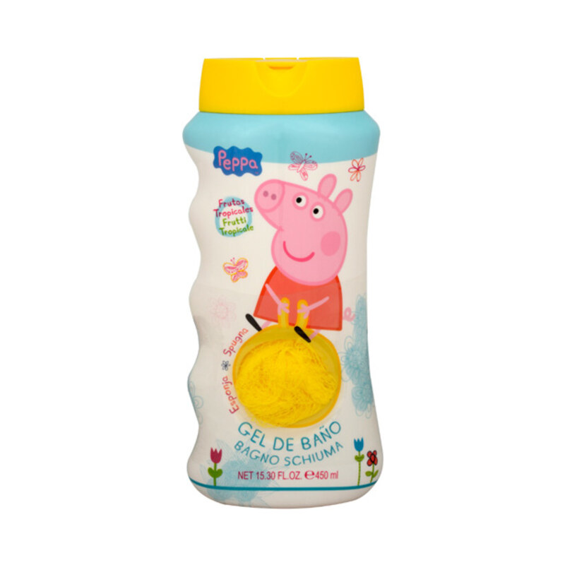 EP Line Sprchový gel pro děti s houbičkou Peppa Pig 450 ml