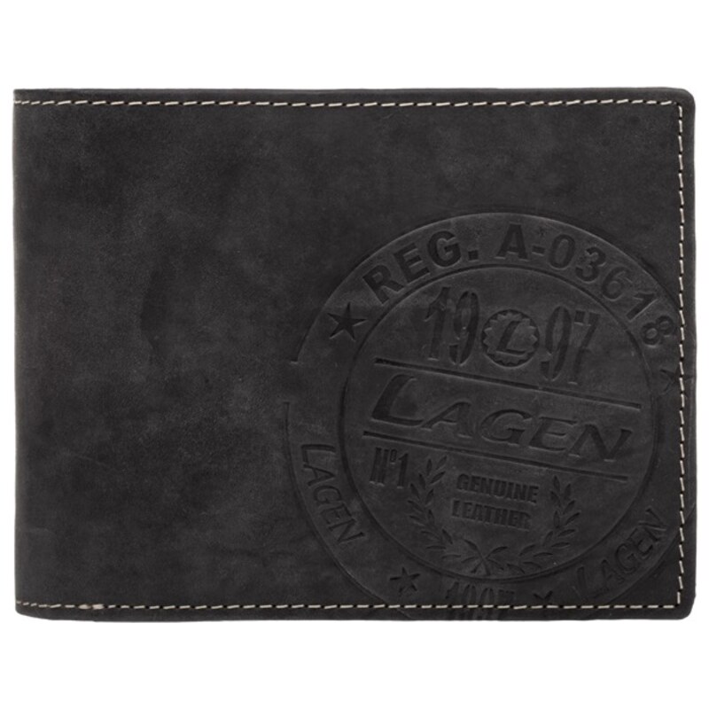Lagen Pánská kožená peněženka 615194 Black