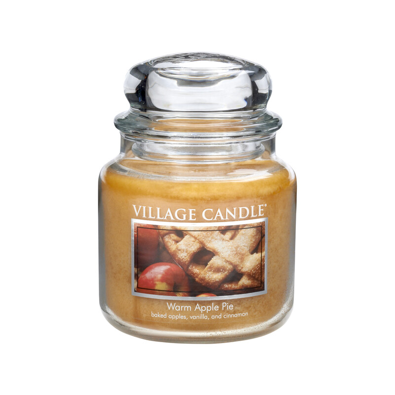 Village Candle Vonná svíčka ve skle Jablečný koláč (Warm Apple Pie) 397 g