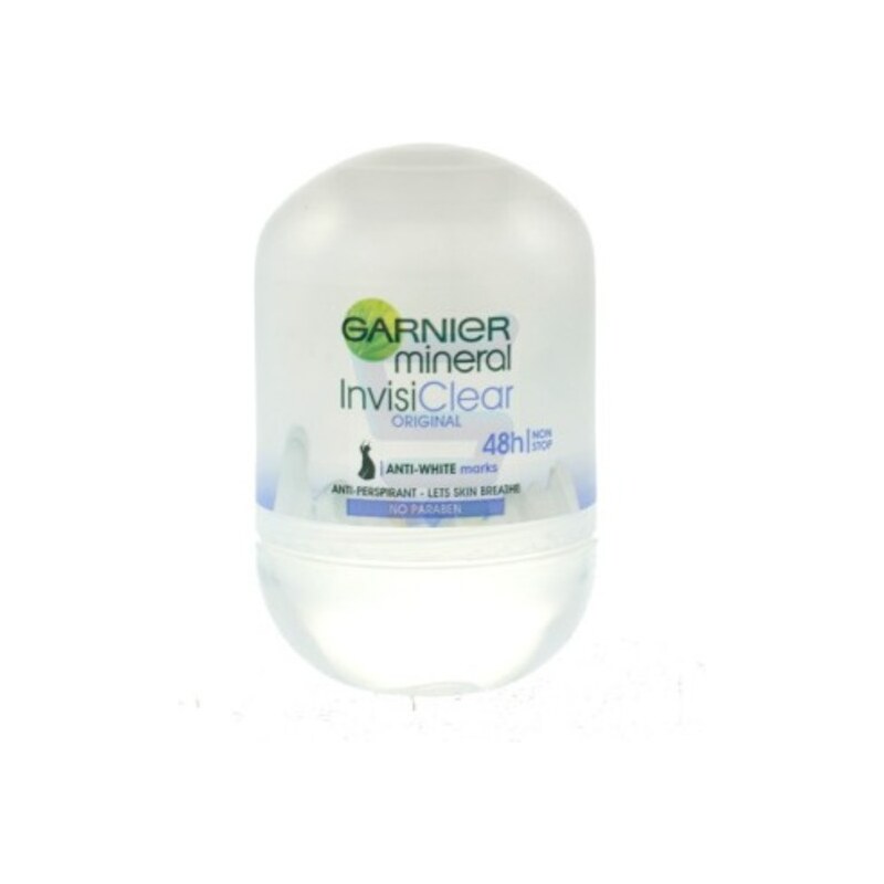 Garnier Minerální deodorant Invisi Clear Roll-on 48h pro ženy 50 ml
