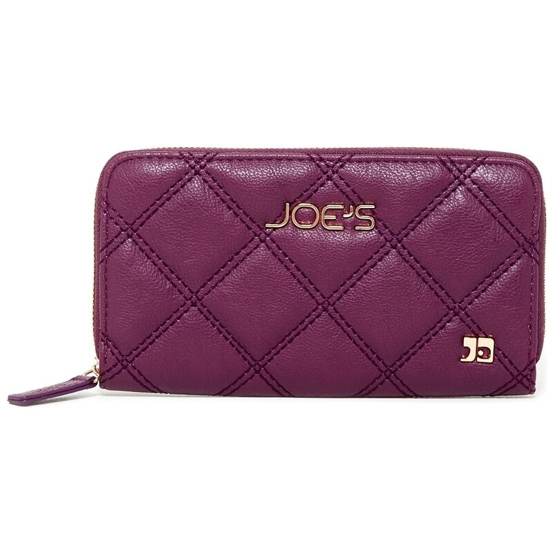 Joe´s Jeans Elegantní peněženka Diamond Quilt Wallet Purple