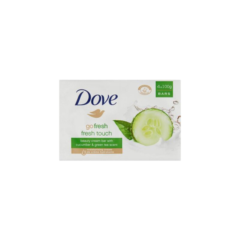 Dove Krémová tableta Go Fresh Fresh Touch s vůní okurky a zeleného čaje (Beauty Cream Bar) 4 x 100 g