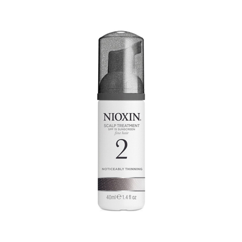 Nioxin Ošetření pokožky pro jemné výrazně řídnoucí přírodní vlasy SPF 15 System 2 (Scalp & Hair Treatment Fine Hair Noticeably Thinning) 100 ml