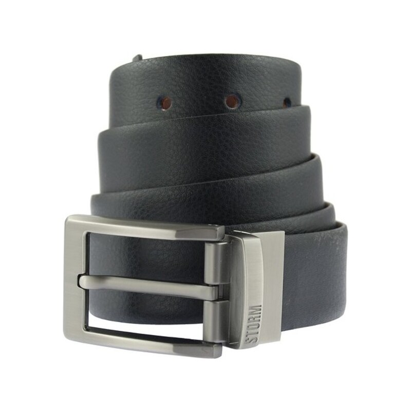 Storm Pánský oboustranný kožený opasek Marcus Reversible Belt Black/Brown STGIF72