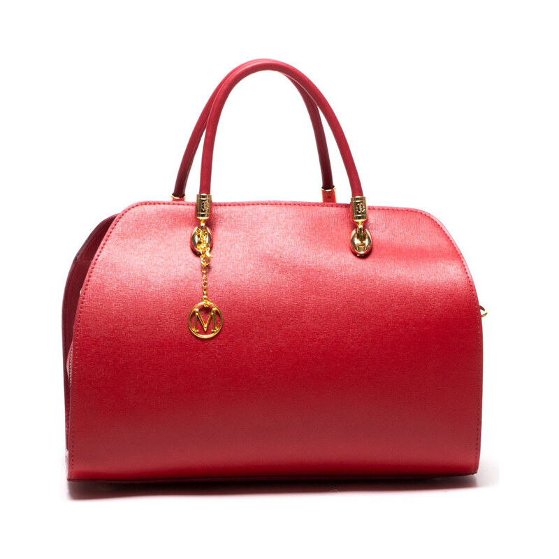 Mangotti Elegantní kožená kabelka 415 Rosso
