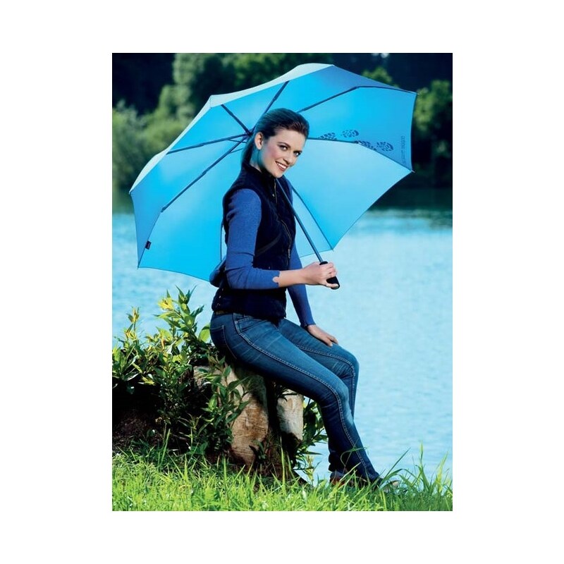Doppler Skládací mechanický deštník Fiber Golf Trekking Uni Aqua 74563N301