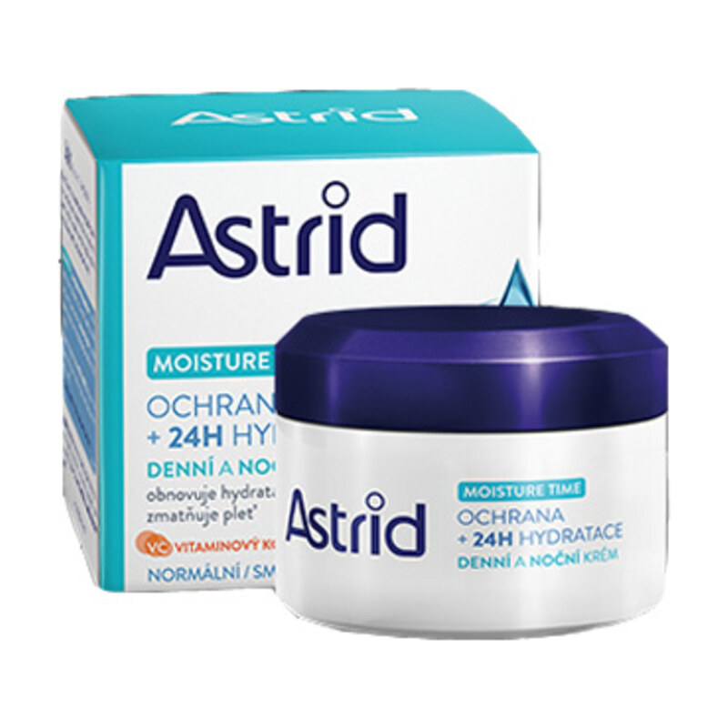Astrid Ochranný hydratační denní a noční krém pro normální a smíšenou pleť Moisture Time 50 ml