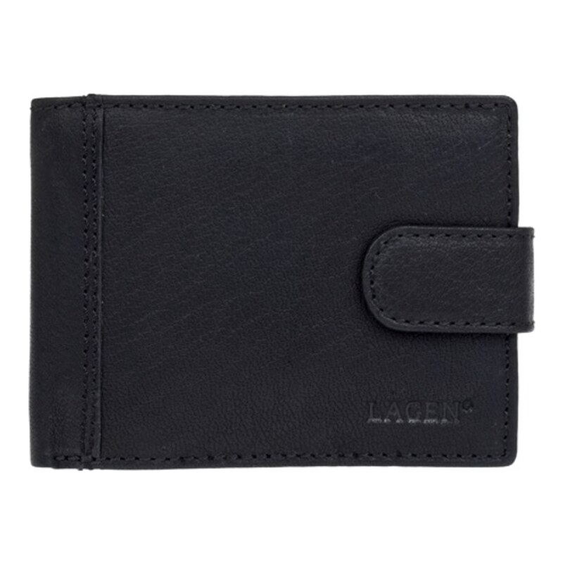 Lagen Pánská kožená peněženka Black 8575