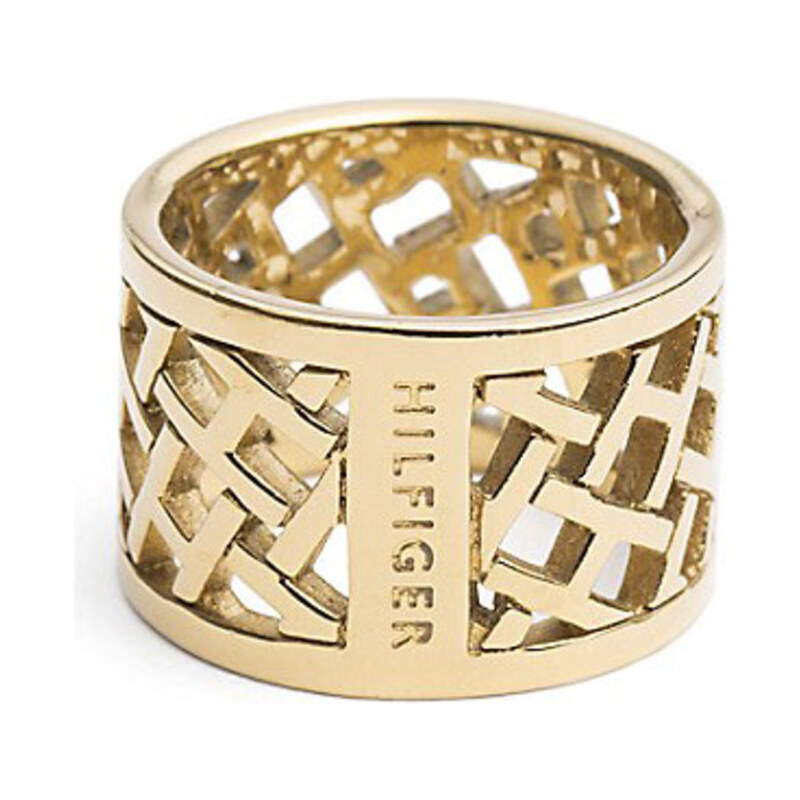 Tommy Hilfiger Originální pozlacený prsten z oceli TH2700750