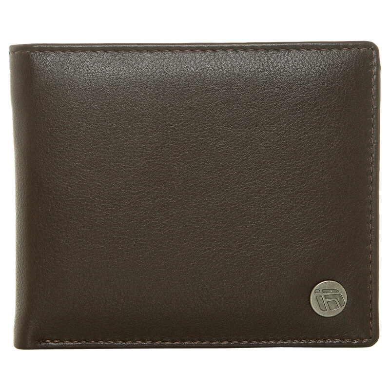 Funstorm Pánská kožená peněženka Lapol Brown AU-01614-04