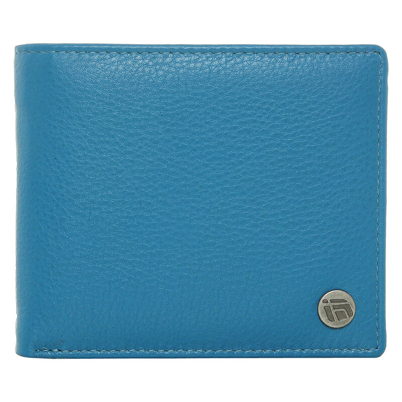 Funstorm Pánská kožená peněženka Lapol Blue AU-01614-14