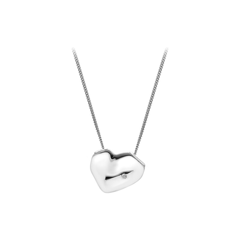 Hot Diamonds Stříbrný náhrdelník Hot Diamonds Lunar Heart DP575
