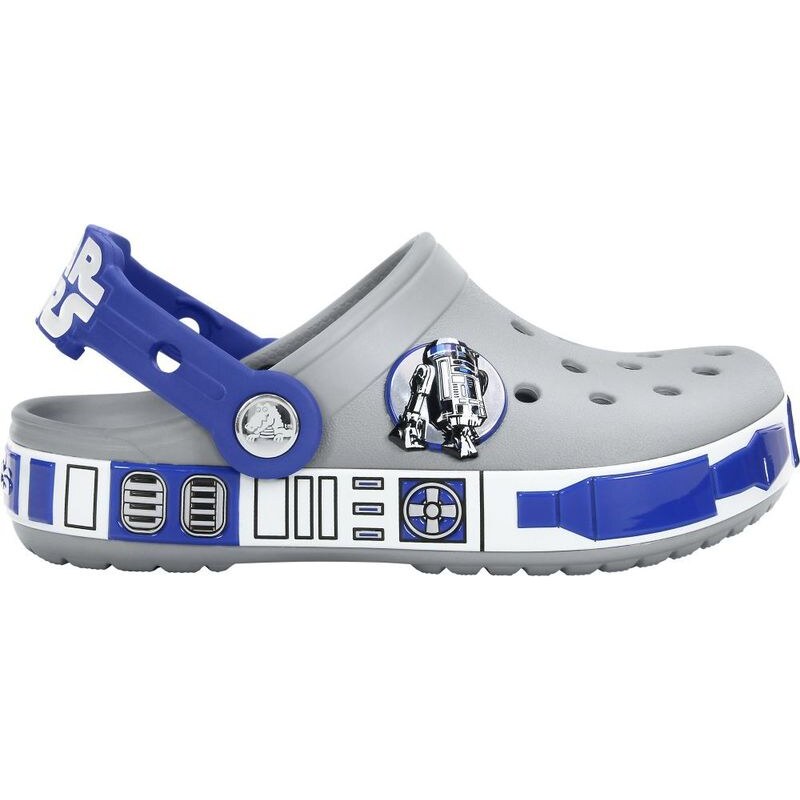 Crocs Dětské pantofle Star Wars R2D2 Clog Light Grey/Cerulean Blue 16277-0Y7