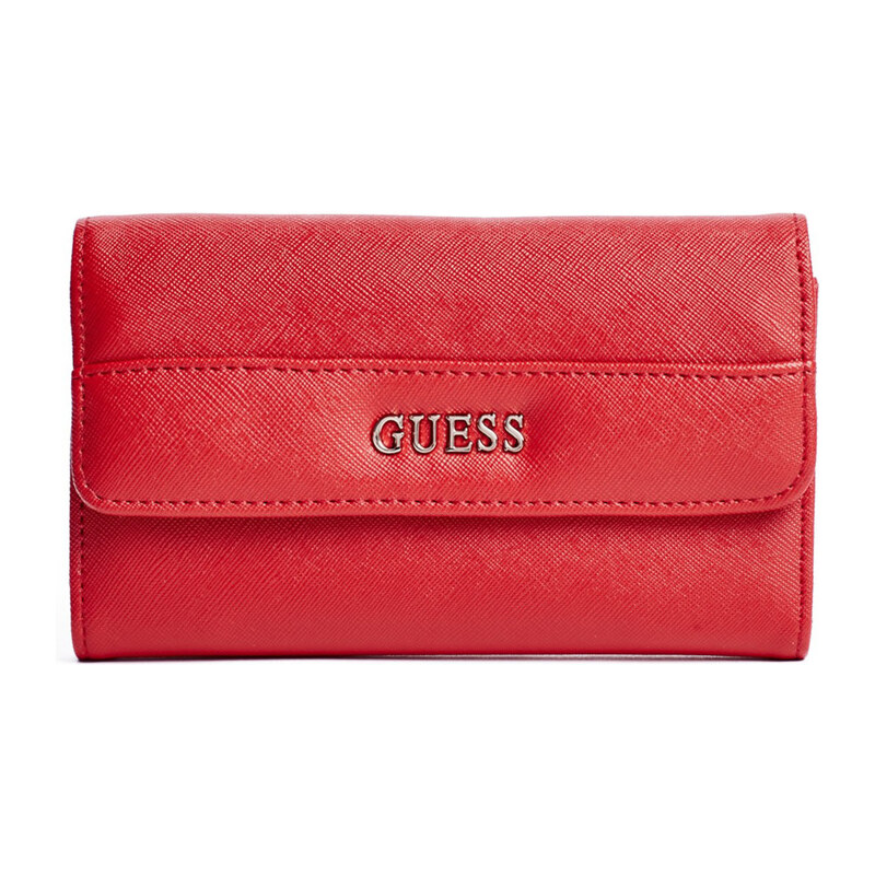 Guess Elegantní peněženka Alessandra Slim Wallet Red