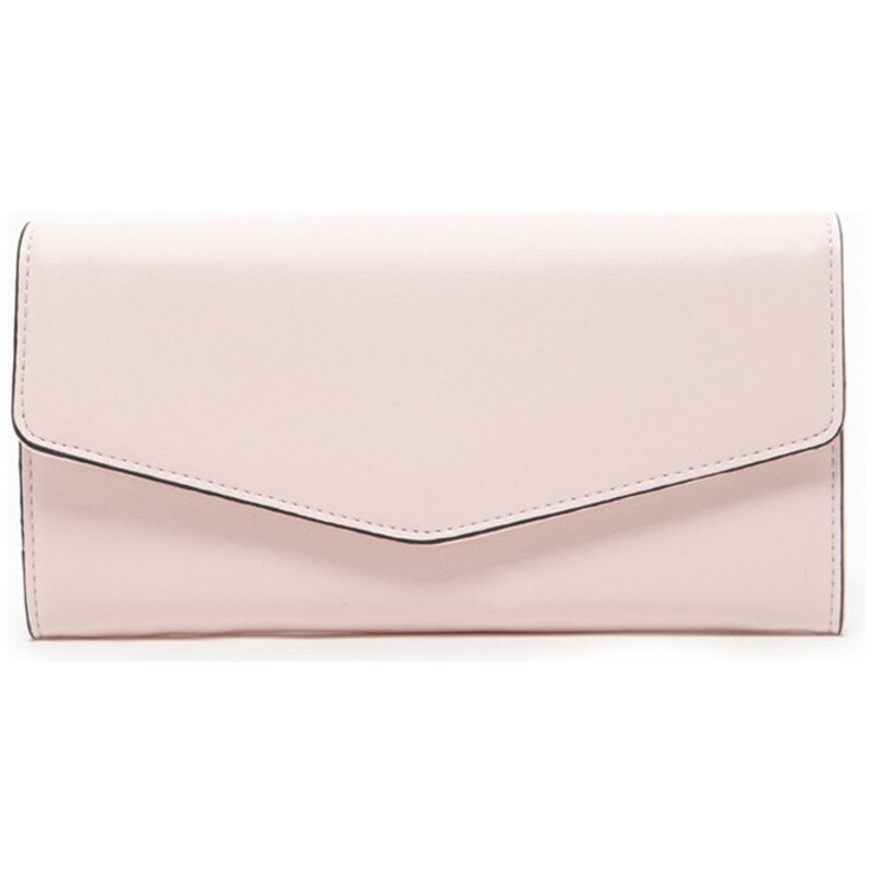 Forever 21 Elegantní peněženka Faux Leather Wallet-růžová