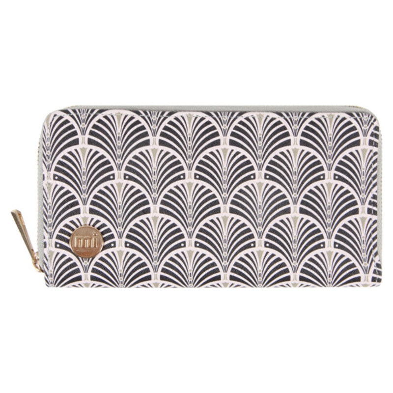 Mi-Pac Elegantní peněženka Zip Purse Art Deco 740450-035 Blush