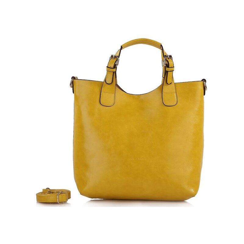 Lecharme Elegantní žlutá kabelka Jaune 168001