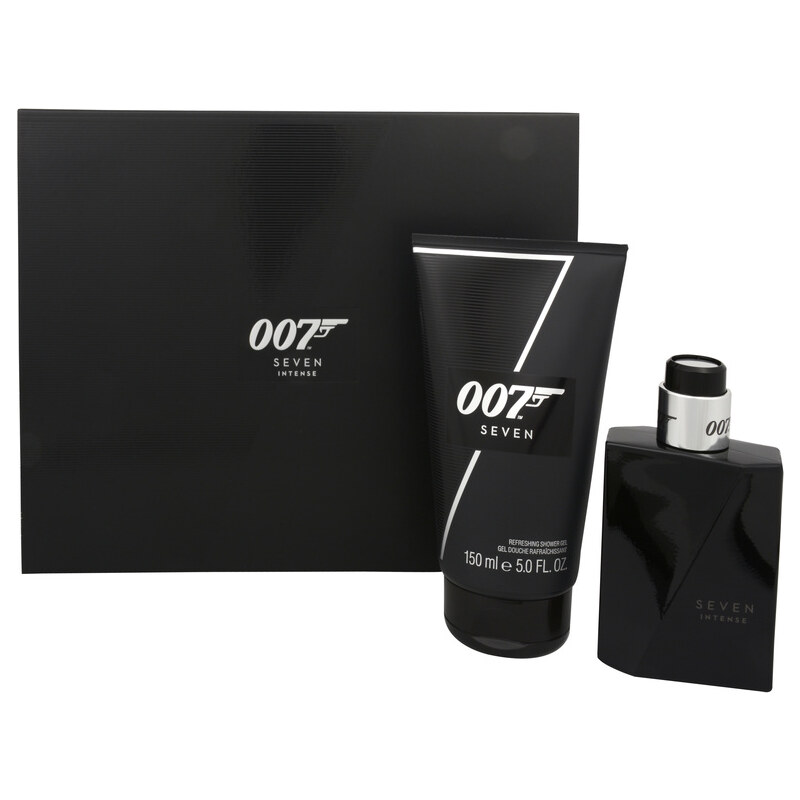 James Bond James Bond 007 Seven Intense - parfémová voda s rozprašovačem 50 ml + sprchový gel 150 ml