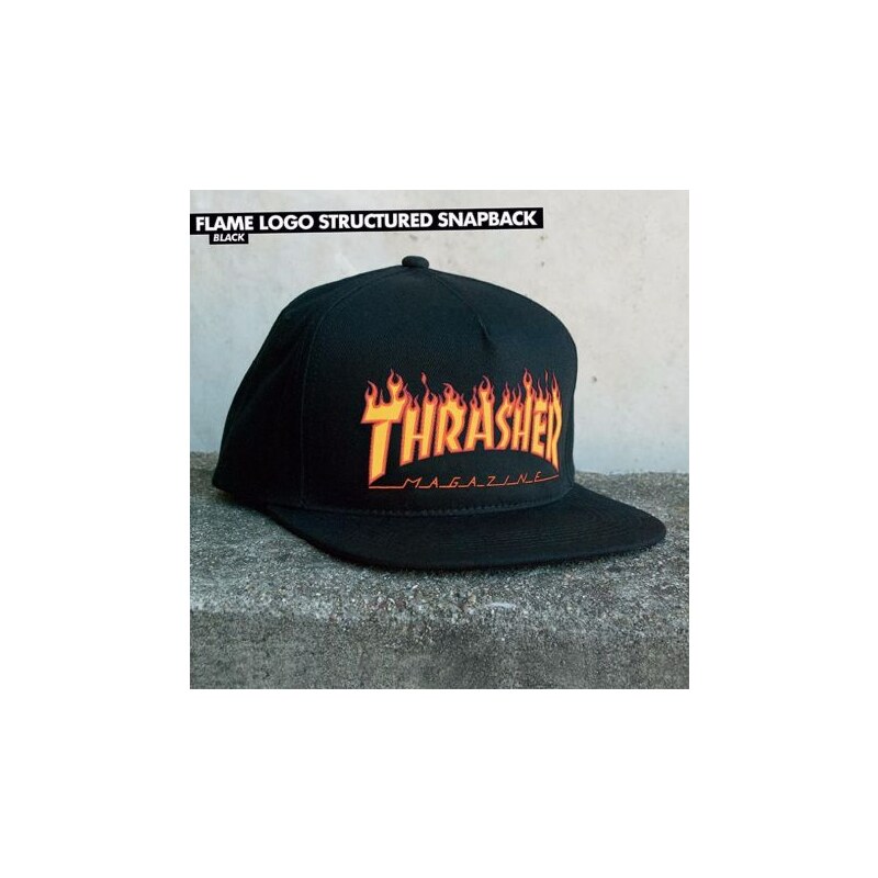 Kšiltovka Thrasher Flame Logo Structured Snapback