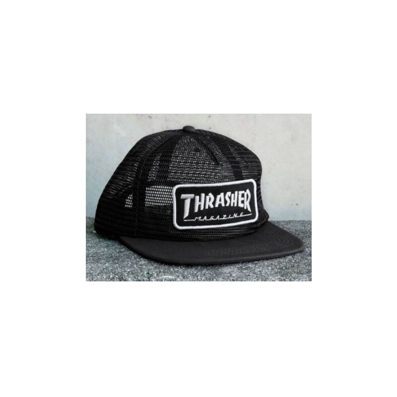 Kšiltovka Thrasher Magazine Logo Mesh black/ white