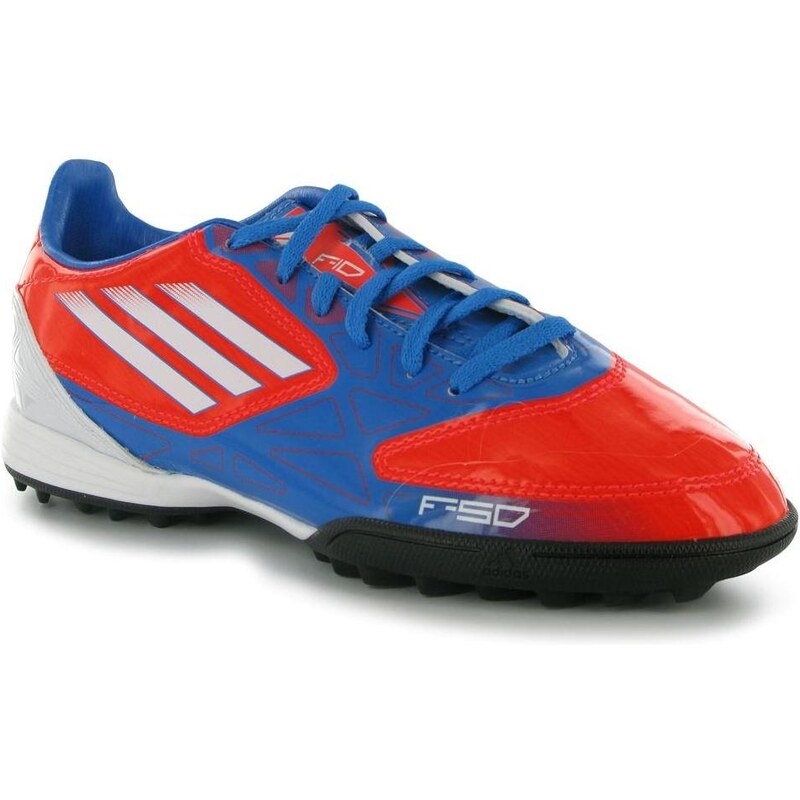 adidas F10 TRX Childrens Astro Turf Trainers Infrared/White