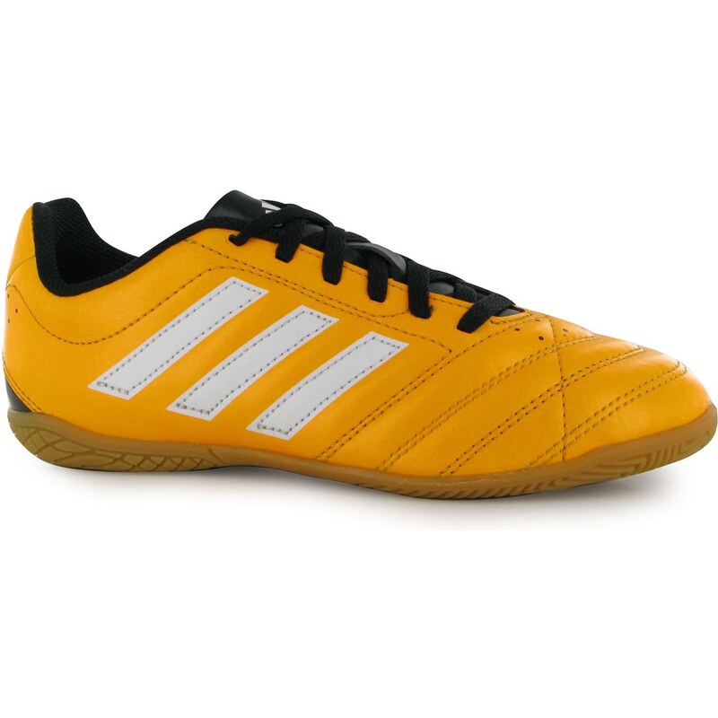 adidas Goletto dětské Indoor Football Trainers Solar Gold/Wht