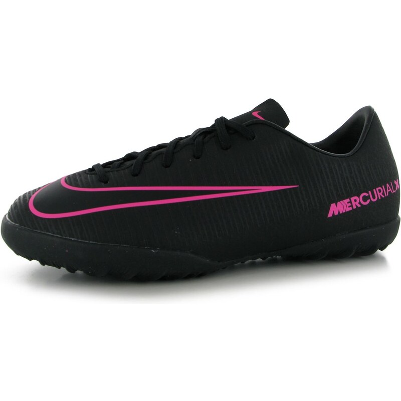 Nike Mercurial Vapor dětské TF Football Trainers Black/Pink