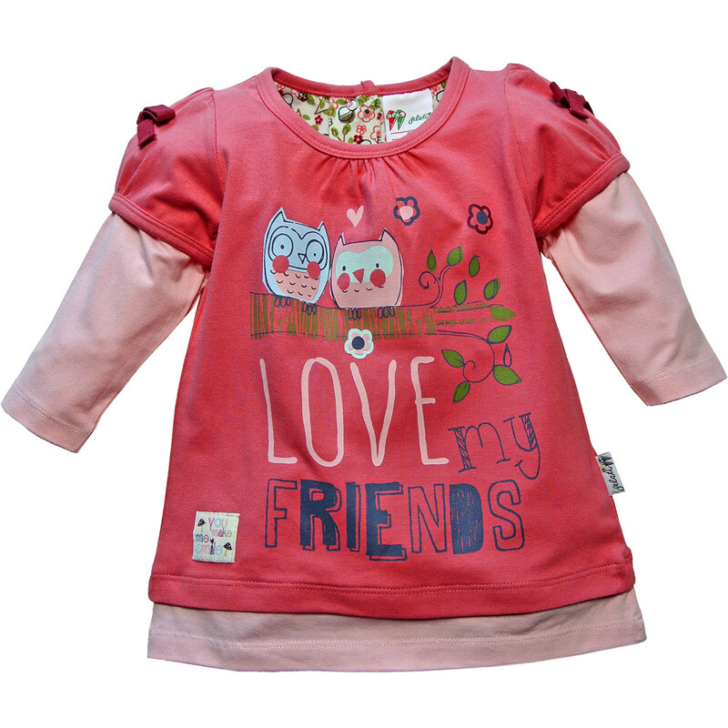 Gelati Dívčí tričko Love my friends - červené