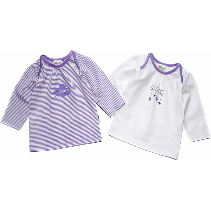 Gelati Dívčí set 2 ks triček Home - fialový