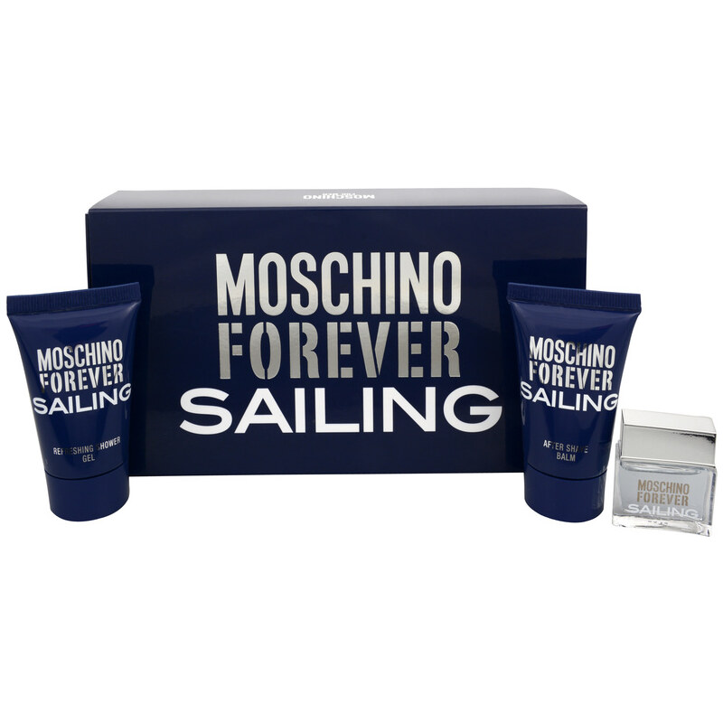 Moschino Forever Sailing EDT 4.5 ml + balzám po holení 25 ml + sprchový gel 25 ml