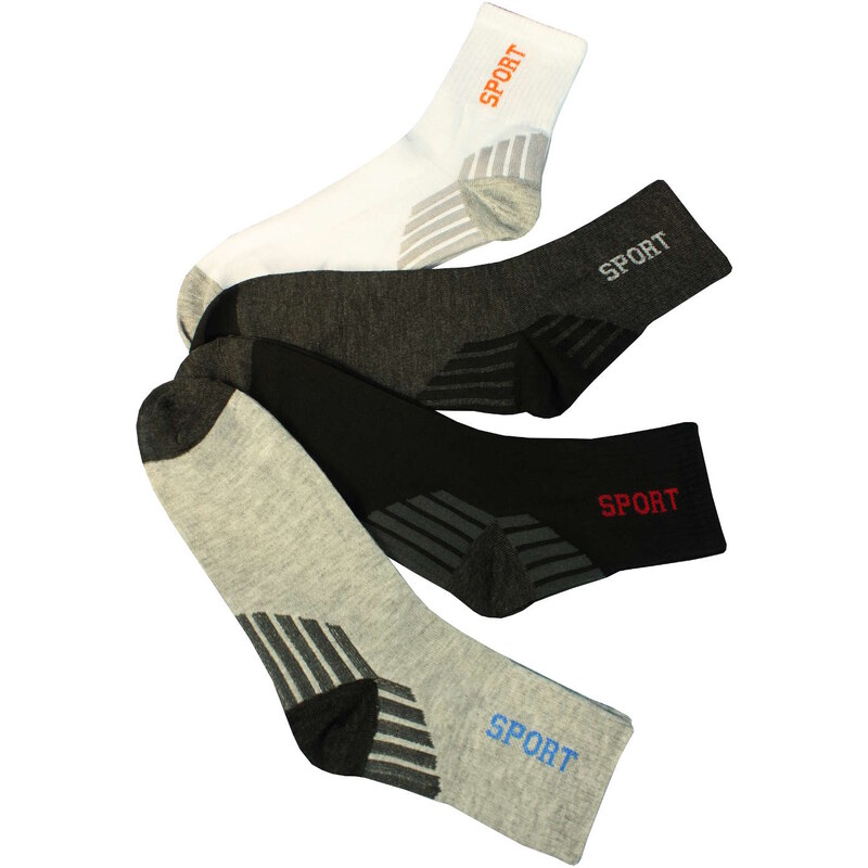 Pesail Bavlněné pánské ponožky - 3 páry 40-44 MIX