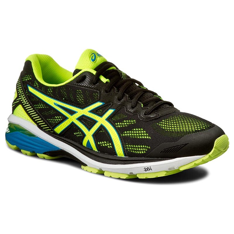 Boty ASICS - Gt-1000 5 T6A3N Black/Safety Yellow/Blue Jewel 9007