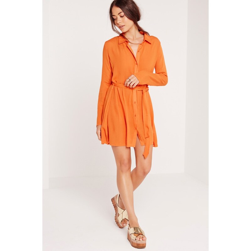 Missguided - Šaty Cheesecloth Shirt Dress