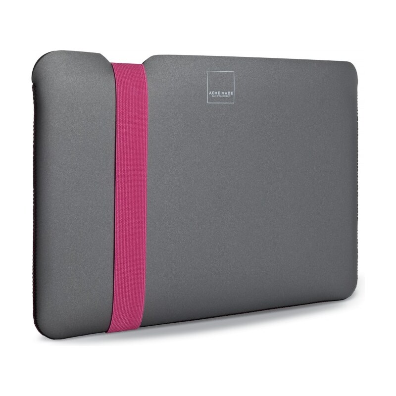 AcmeMade Acme Made Skinny Sleeve pouzdro pro MacBook Air 11" - šedé/růžové