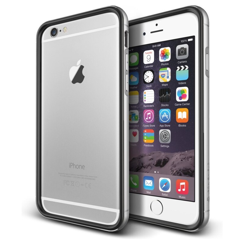 Verus Iron Bumper pro iPhone 6/6S černý/stříbrný