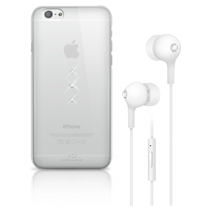 WhiteDiamonds White Diamonds Crystal Earphone bundle pro iPhone 6/6S čirý