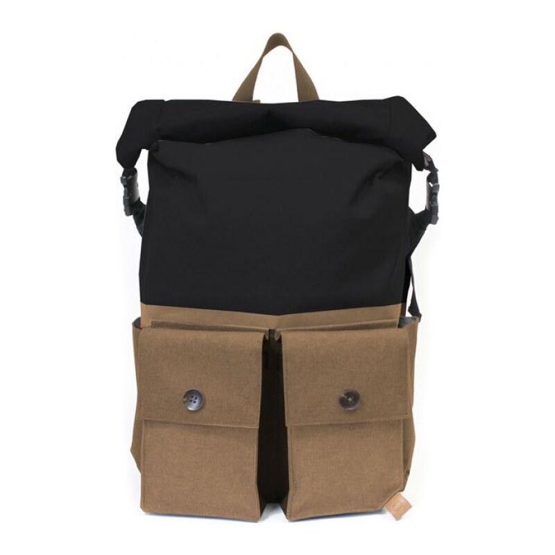 PKG DRI Rolltop Backpack - černý/béžový