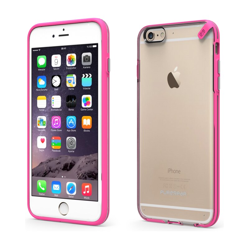 PureGear Slim Shell Case iPhone 6/6S - transparentní/růžový