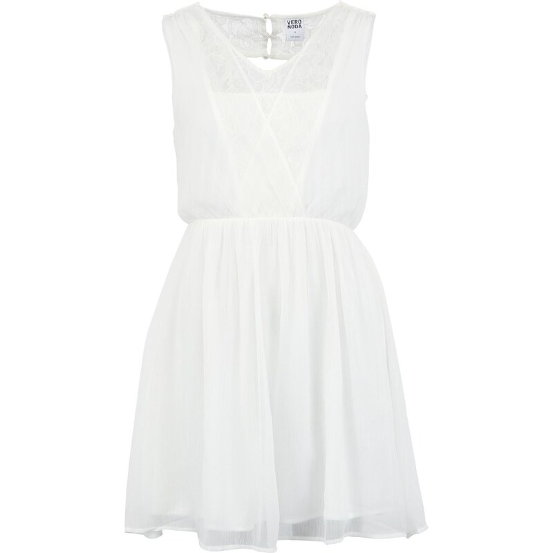 Bílé šaty Vero Moda Akani s holými zády
