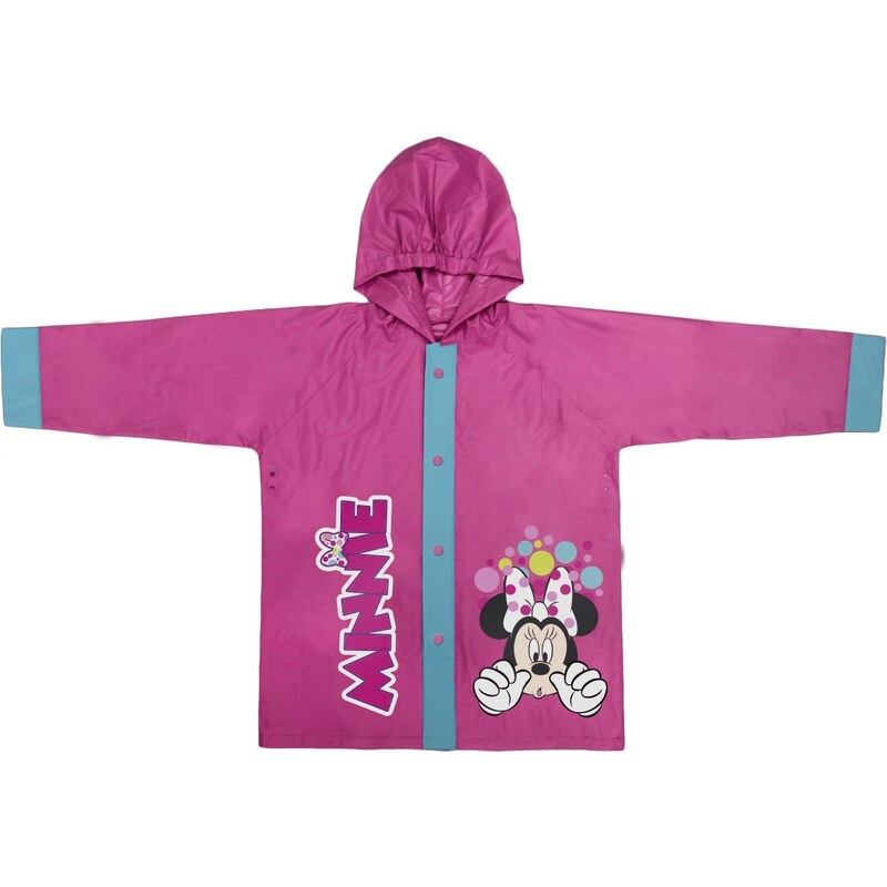 Disney Brand Dívčí kabátek do deště Minnie - růžový