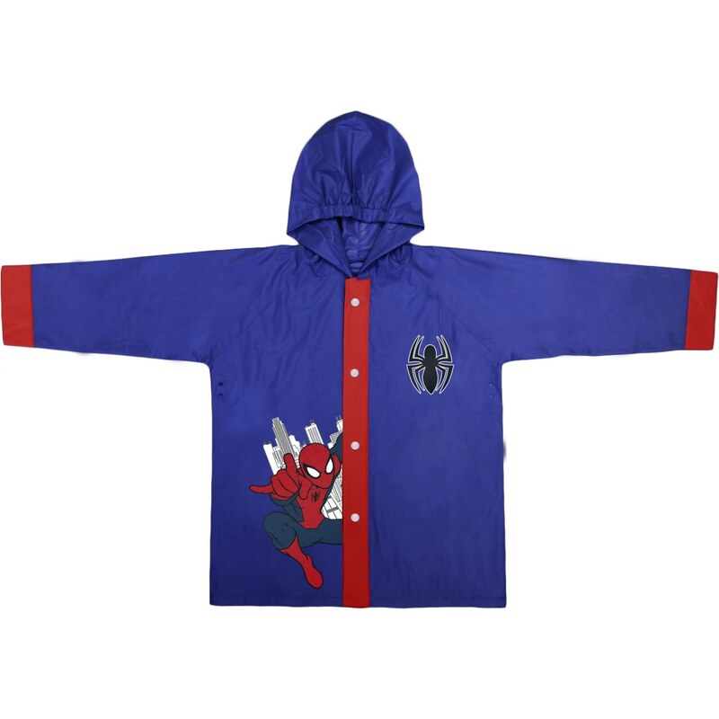 Disney Brand Chlapecký kabátek do deště Spiderman - modrý