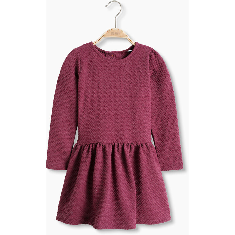Esprit Tričkové šaty z bavlněné směsi a piké