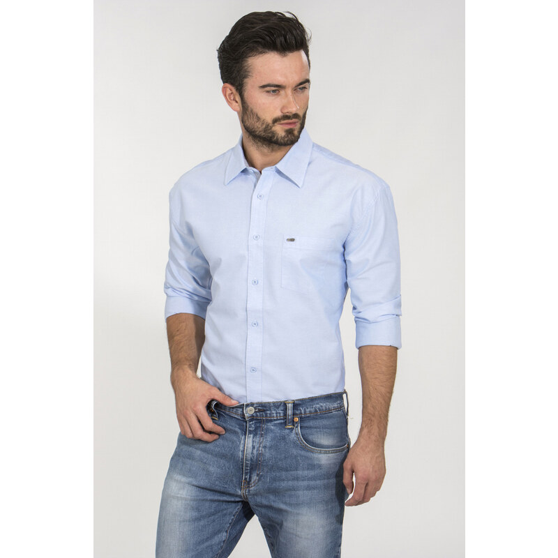 GEAR Pánská košile Regular fit TORINO - light blue