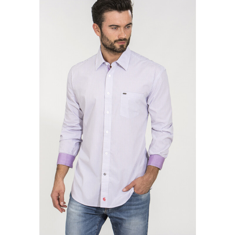 GEAR Pánská košile Regular fit LATINA-purple