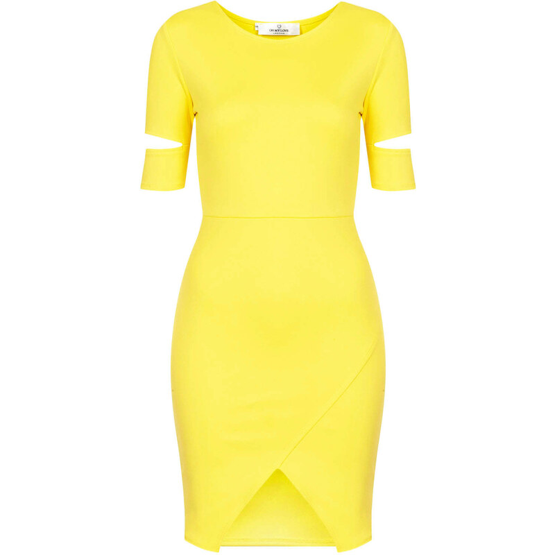 Topshop **Scuba Cut Out Step Hem Bodycon Dress by Oh My Love