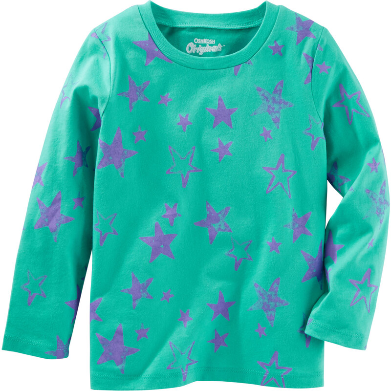 Oshkosh Dětské tričko s hvězdičkami - zelené