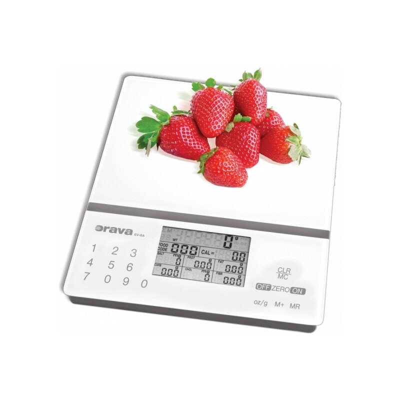 Orava EV-8 Digitální kuchyňská váha s nutriční kalkulačkou