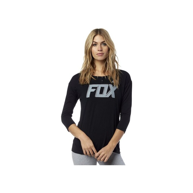 Dámské tričko Fox Matrixx Ls henley black M