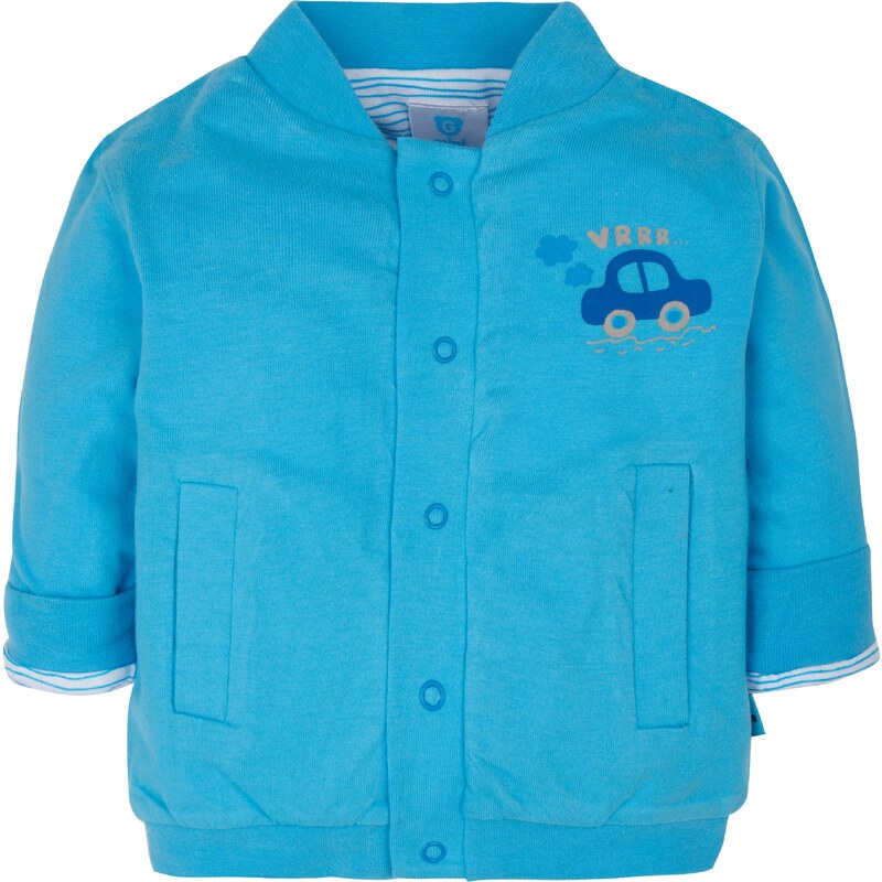 G-mini Chlapecký oboustranný kabátek Autíčka - modrý
