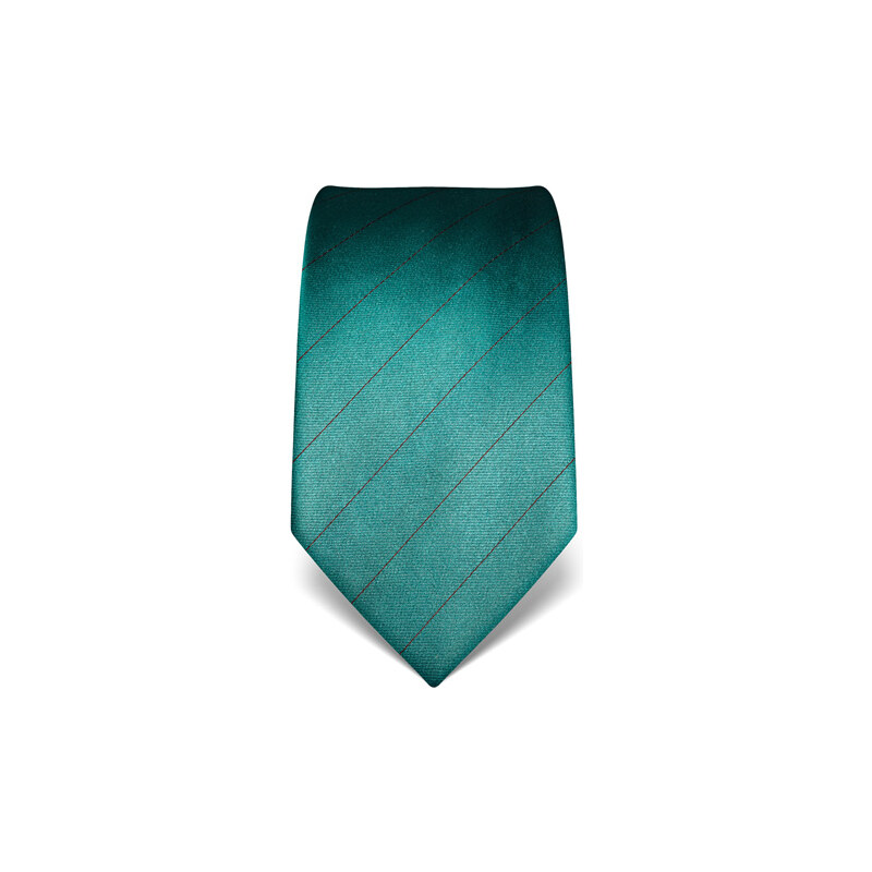 Tmavě tyrkysový kravata s pruhem Vincenzo Boretti 21925